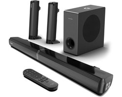 ULTIMEA 4.1-kanaals Soundbar met Subwoofer - Afneembare 2-in-1 Soundbar voor TV - Zwart