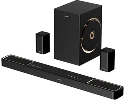 ULTIMEA 5.1.2 Soundbar met Dolby Atmos, Surround Sound System voor TV met 2 Surround Speakers, App Bediening, Soundbar voor TV met Subwoofer voor Home Theater, BT 5.4, HDMI eARC, Skywave F40 Boom