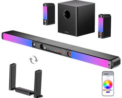 ULTIMEA 9.1 Dolby Atmos Soundbar met Subwoofer & Surround Speakers – Afneembaar Design, App-bediening, RGB-verlichting – Soundbar voor TV