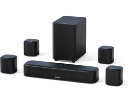 ULTIMEA Aura A40 – 7.1-kanaals Surround Soundbar voor TV met Subwoofer, 4 Surroundspeakers en Bluetooth 5.3
