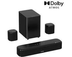 ULTIMEA Aura A50 Pro Home Theatre-systeem: 5.1-kanaals Dolby Atmos-soundbar met subwoofer en 2 surroundspeakers