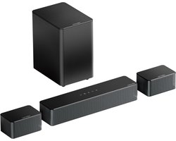 ULTIMEA Poseidon D50 – 5.1 Soundbar met Subwoofer – 320W Home Theater Surround Systeem – Bluetooth 5.3 – Zwart