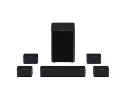 ULTIMEA Poseidon Serie 7.1 Sound bar voor tv met Dolby Atmos Soundbar, Draadloze Subwoofer & 4 Surround Speakers