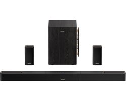 ULTIMEA Skywave X50 - 5.1.4 Systeem met 8" Subwoofer en 2 Surroundluidsprekers, Dolby Atmos Soundbar Zwart