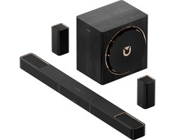 ULTIMEA Skywave X60 - 7.1.4 Systeem met Dolby Atmos en 8" Draadloze Subwoofer Soundbar Zwart