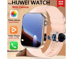2025-2026 NEW HUAWEI Smart Watch met camera Hartslag Sportarmband TWS Headset Lokale muziek Bluetooth Talk Smartwatch Heren Dames