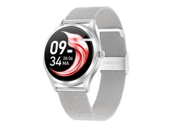 Actyve Smartwatch Dames Zilver - Geschikt voor elke laptop en smartphone - Stappenteller - Slaapmonitor - Saturatiemeter - Full Touchscreen