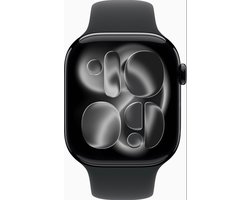 Apple Watch 11 - Wifi + 5G - 42mm - Jet Black Aluminium Case with Black Sport Band - M/L