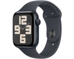Apple Watch SE 2024 44mm Midnight Aluminium Case with Midnight Sport Band - M/L