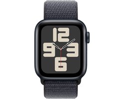 Apple Watch SE 2024 GPS + Cellular 40mm Midnight Aluminium Case with Ink Sport Loop
