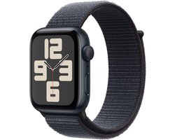 Apple Watch SE 2024 - Smartwatch - GPS - 44mm - Midnight Aluminium Case - Ink Sport Loop
