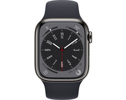Apple Watch Series 8 - 4G - 41mm - Grafiet Roestvrijstaal
