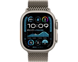 Apple Watch Ultra 2 GPS + Cellular 49mm Natural Titanium Case with Natural Titanium Milanese Loop - L