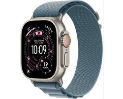Apple Watch Ultra 3 - Wifi + 5G - 49 mm - Natural Titanium Case with Light Blue Alpine Loop - Medium