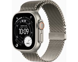 Apple Watch Ultra 3 - Wifi + 5G - 49mm - Natural Titanium Case with Natural Titanium Milanese Loop - Small