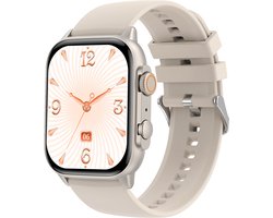 Cinturio Commander Smartwatch - Zilver/Wit - Omoled Scherm - Voor heren en voor dames