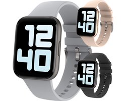 Cinturio SQ1 Grey - Smartwatch voor heren en dames - Sporthorloge – beschikbaar in 4 kleuren