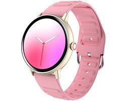 Dames smartwatch - 1,43 inch volledig aanraakscherm fitness horloge - Hartslagmonitor - Waterdicht, geschikt voor Android en iOS - Roze