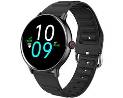 Dames smartwatch - 1,43 inch volledig aanraakscherm fitness horloge - Hartslagmonitor - Waterdicht, geschikt voor Android en iOS - Zwart