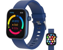 Denver Smartwatch - Android iOS - Volledige Belfunctie - Amoled Display - Sporthorloge - Hartslagmeter - Saturatiemeter - Slaapmonitor - SWC185BU