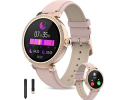 Denver Smartwatch Dames - Android & iOS - Volledige Belfunctie - Sporthorloge - Hartslagmeter - Saturatiemeter - Slaapmonitor - SWC342RO - Roze