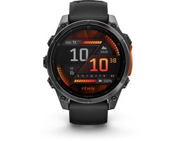 Garmin fenix 8 - 47mm - Multisport Smartwatch - AMOLED-Scherm - Donkergrijs/zwart