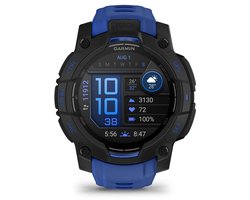 Garmin Instinct 3- Smartwatch - 45mm - AMOLED - Zwart & Blauw - Limited Edition