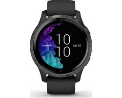 Garmin VENU Health Smartwatch - Amoled touchscreen - Stappenteller - 5 dagen batterij - Zwart/Gunmetal