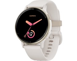 Garmin Vivoactive 5 - Sporthorloge - AMOLED-Scherm - Ivory/Cream Gold