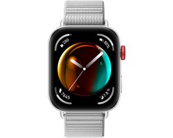 HUAWEI WATCH FIT 3 Grijs nylon horlogeband | Ultraslank design | 1,82" AMOLED-scherm | All-round fitnessmanagement | Tot 10 dagen batterijduur| Compatibel met iOS en Android.