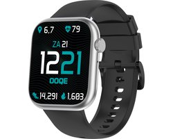 OOQE WATCH PRO 7 - Smartwatch Heren en Dames | Zwart / Zilver