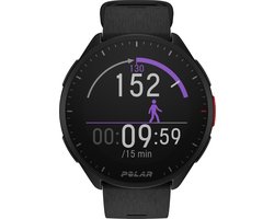 Polar Pacer -  GPS Hardloophorloge -  Night Black - Maten S-L