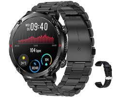 Smartwatch Herren met Bellen/Kiezen via Bluetooth, 1,6” Smart Watch voor Herrens, Sterke Batterij van 600 mAh, Calorie Stappenteller Stopwatch Smart Activity-Armband geschikt voor Android iOS (Zwart)