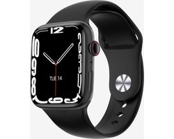Smartwatch Rankos DT7 PRO- Sporthorloge - Smartwatch Dames & Heren - Zwart siliconen bandje - Hartslagmeter - Bloeddrukmeter - 15 Sports mode - Bloedzuurstofmeter - Slaapmonitor - Touchscreen Fitnesshorloge - Met App - Voor Android & iOS