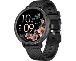 Smartwatch voor dames met telefoonfunctie, 1,19 inch AMOLED Always-On Display, 100+ sportmodi, fitnesshorloge met SpO2 hartslagmeter, slaapmonitor, IP68 waterdicht, sporthorloge voor Android