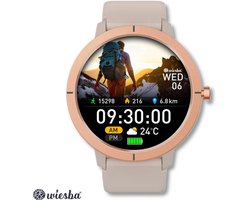 Wiesba Smartwatch Ultra-performance 76 - Sporthorloge met Hartslagmeter - Bloeddrukmeter - Stappenteller - Sport Horloge met Belfunctie - Smart Watch Saturatiemeter - Smartwatch 1.32inch - 466*466 Resolutie - GPS - Android/iOS