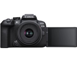 Canon EOS R10 + RF-S 18-45mm - Systeemcamera - 24.2 MP - Kantelbaar touchscreen - Met standaard zoomlens