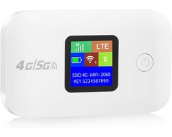 4G/5G LTE wifi-router, draagbare 4G-reisrouter met simkaartslot, internetsnelheid tot 150 Mbps voor maximaal 10 gebruikers, mobiele hotspot voor reisgezelschappen