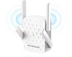 BIXc® - WiFi versterker, extender, 2024 snelste wifi-booster - draadloze voor thuisdekking tot 10000 m² en 35 apparaten - 1200 Mbps WIFI Booster