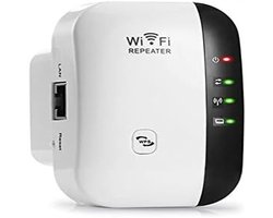 carmdering - WLAN Repeater Wifi Versterker - WiFi Versterker met stopcontact - Dual Band 2.4 GHz – 300 Mbps - WiFi Repeater - WiFi Booster - WiFi Extender - Wit