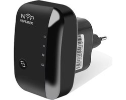DN229BK mini wifi repeater – 2,4 GHz – zwart – met access point functie