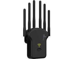 Dutchers® WiFi Versterker Stopcontact – Draadloos - 300Mbps, 2.4GHz – 4 Antennes – Tot 35 Apparaten – Ethernet Poort – One Click Setup – WiFi Repeater voor Thuis & Kantoor