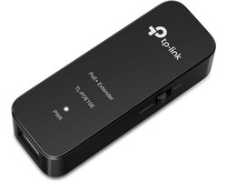Fast Ethernet PoE+ Extender voor 250m Netwerkbereik, Plug-and-Play