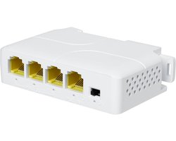 Gigabit PoE Extender met 3 Poorten - 1000Mbps Repeater voor 250 Meter Uitbreiding