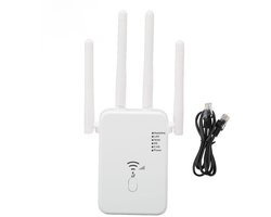 Jhubersproducts - WiFi Range Extender - Draadloze Signaalversterker - Tot 1200 Mbps Snelheid - Geschikt voor 105 Apparaten - Verbeter je WiFi - Ideaal