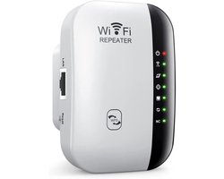 Krachtige draadloze wifi-versterker – 300 Mbps wifi-repeater, wifi-booster, eenvoudig te installeren wifi-extender met WPS-knop [297]