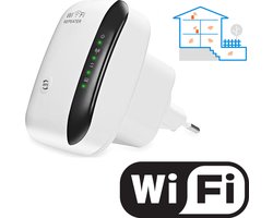 Living Needs - Wifi versterker stopcontact - 300Mbps - Gemakkelijk installeren met Plug & Play - Wit
