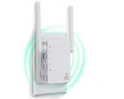 Netwerkrouter met Signaalversterker - WiFi Repeater & Wireless N-Extender 300 Mbps - 2 Externe Antennes - Router / AP / Repeater Modus