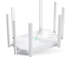 Phreeze 4K Router - Wifi Versterker - 300 Meter Bereik - Dual Band - 1200 MBPs - Wi-Fi Repeater - Access Point - Wit