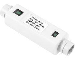 PoE Extender - Netwerk Repeater - Buiten Netwerk Uitbreiden - IP67 Waterdicht - 250 m Bereik - Zwart